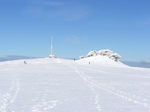 Petrovy kameny and Praděd in winter